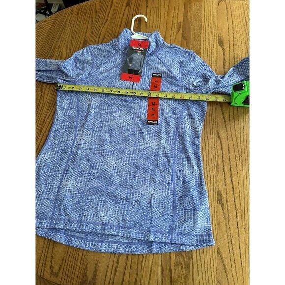 Kirkland Active Pullover Women M Thumbhole Quarter Zip Sweatshirt Purple - Picture 7 of 10